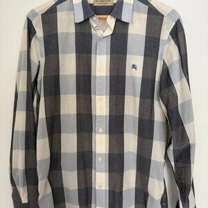 Burberry Check Cotton Shirt (Size L)